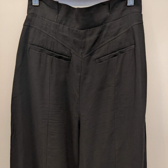 & Other Stories Wide Leg Black Trouser - Picture 2 of 5